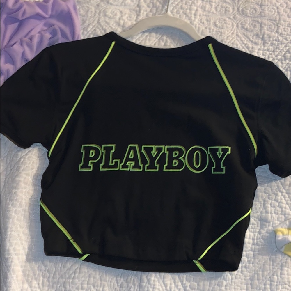 Play boy Misguided crop top